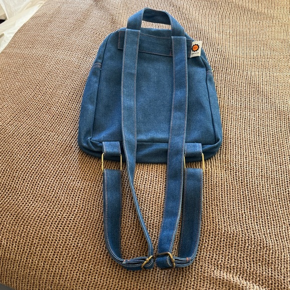 Big Bud Press Blue Denim Mini Backpack Bag - Picture 4 of 8